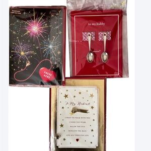 Papyrus 3 Valentine’s Day Card Collection - Black, Red, Gold With Imperfections